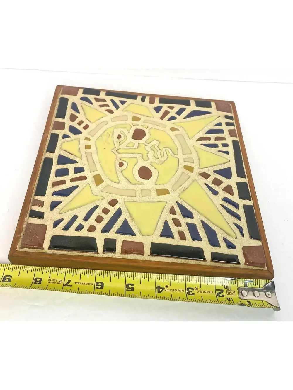 Sunburst Square Mosaic Art Wall Art 8.5” X 8.5”